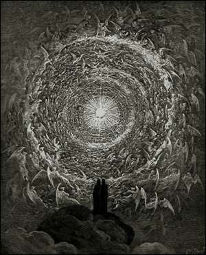 Dante's Celestial Rose as seen by Dore