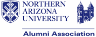 Northern Arizona University Alumni Association logo link.