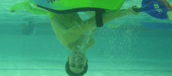 Kayak in Pool